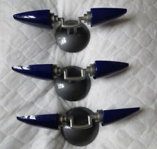 Elegant, wirklich rar, Design Wandlampe, grau blau, Metall, Glas, GKS bird