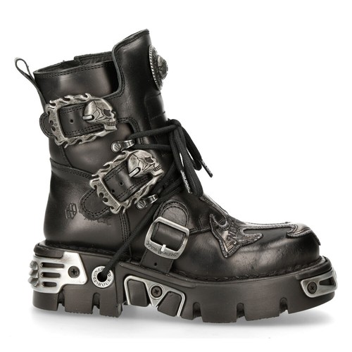 New rock 407 silber - 407-s1, kreuz