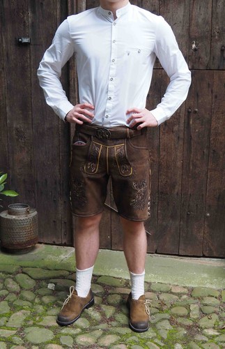 Kurze wildbock lederhose - kurze,