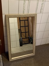 Vintage Spiegel Weiß Gold Verziert