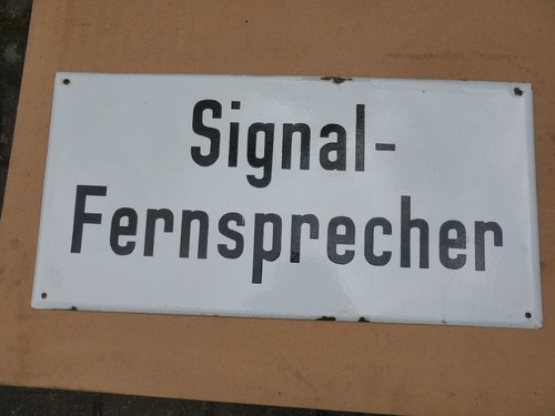 Eisenbahn emailleschild - eisenbahn,