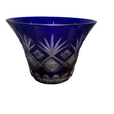 Kobalt Kristallglas Vase Blue