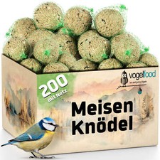 Vogelfood 200 Stück Meisenknödel mit Netz Vogelfutter Wildvögel Fett Winter