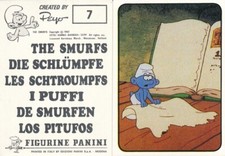 Panini sticker die - die, schlümpfe