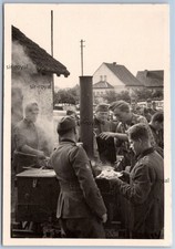 Wehrmacht Feldkochherd Gulaschkanone und Gebirgsjäger - WK2 Foto 7x10cm