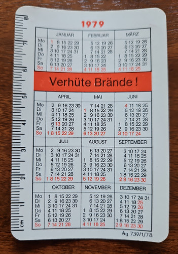 Ddr taschenkalender 1979 - taschenkalender,