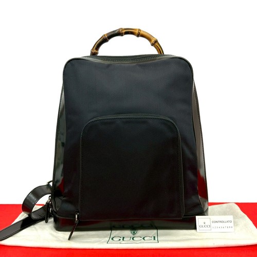 Gucci bamboo rucksack nylon - gucci,