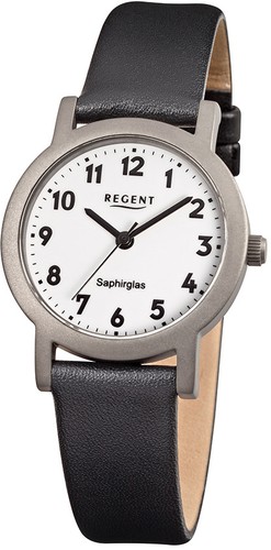 Regent damenuhr titan leder - -,