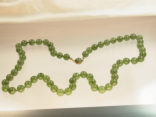 Schöne jadekette runde - jadekette,