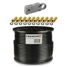 100m Koaxialkabel schwarz