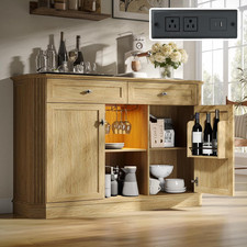 LED Farmhouse Sideboard Buffet