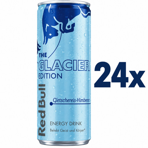 24x red bull the glacier - red,