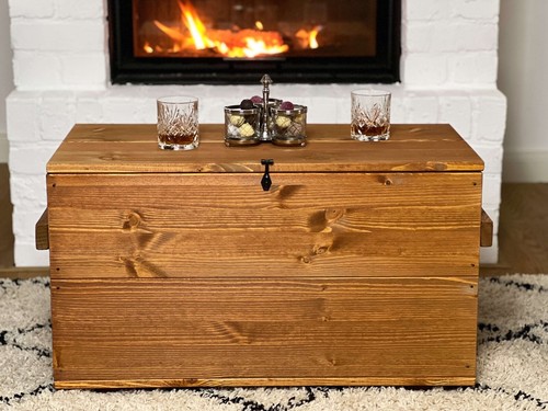 Truhe couchtisch holz massiv - truhe,