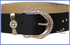 Tolle Gürtel schöne Schnalle mit Strass FASHION Damen Gürtel 