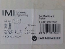 Set Heimeier Multilux 4 Thermostatisches Zweipunktanschluss R1/2 G3/4 - 2 rohr