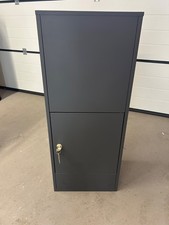 Allux 800 Paketbriefkasten Anthrazit | unbenutzt, Entnahme hinten, abschließbar