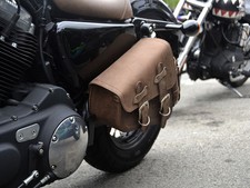 Brown Leather Harley Davidson