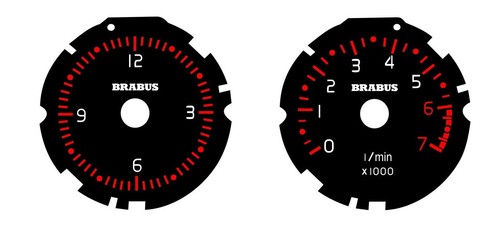 Clock dials tachometer - clock, and
