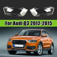 Für Audi Q3 8U 2011-2015 Links+Rechts Scheinwerfer Glas Scheinwerferglas