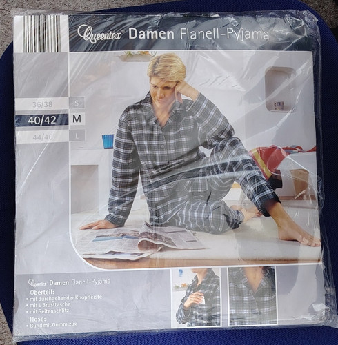 Damen flanell pyjama - damen,