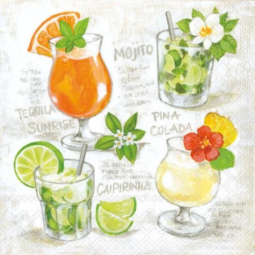 Cocktail servietten 25 cm - servietten,