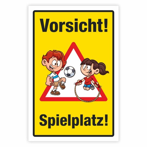 Schild achtung spielende - schild,