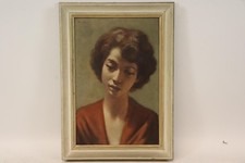 Frauenbildnis Ölgemälde signiert Otto FUCHS (1911-2000) mit Rahmen (BM1135)