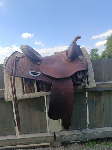 Westernsattel dunkelbraun - , 16