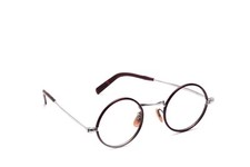 Vintage 30er Jahre Brille Herren Rund Silber mit Windsor Rand Braun 38-18 #10 B8