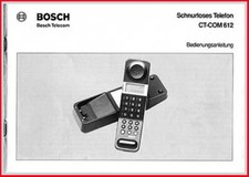 Bosch - Telefon Bedienungsanleitung für Bosch CT-COM 612 - Original