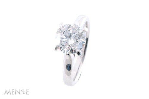 Ring solitär diamant 750 - solitär,