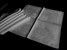 6 Servietten Baumwolle Damast