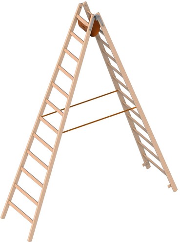 Layher 1053 holzstehleiter - layher,