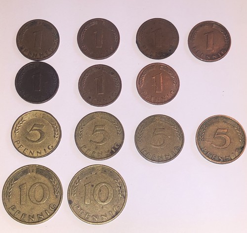 Münzen brd 5 - 1, 10