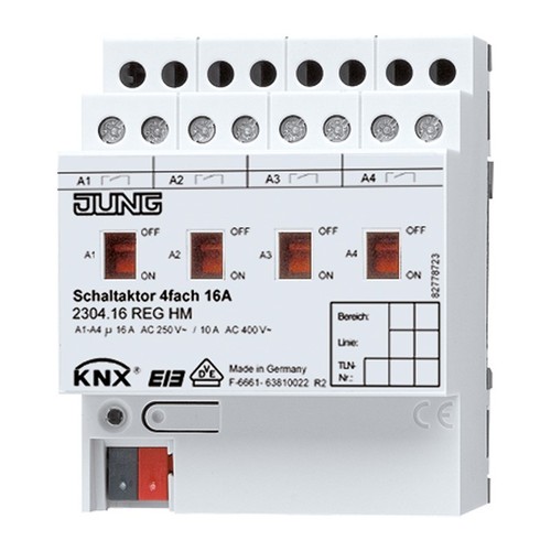 Jung knx schaltaktor fach - knx, 4-fach