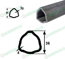 Zapfwellenprofil Dreieckprofil Profilrohr Gelenkwelle 36,0x4,0 mm