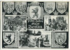 AK BERLIN 700 Jahre Stadt Berlin, Stralauer Fischzug, Wappen, Sondermarke 1937