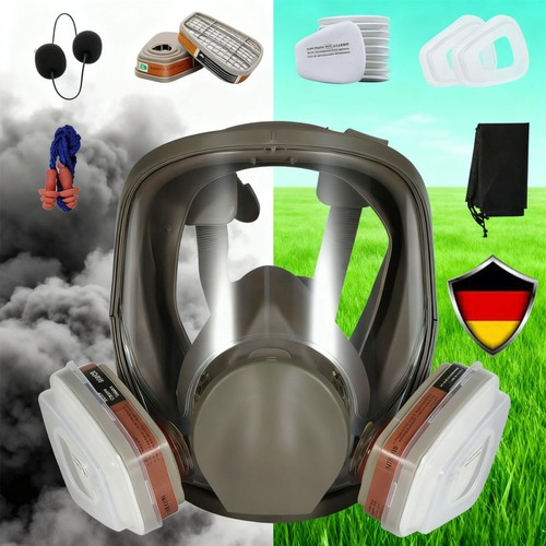 Full face gas mask - face,