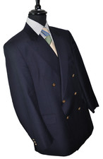 EDUARD DRESSLER SAKKO Luxus Clubblazer Gr.26 52kz. BLAUER BLAZERTRAUM Super120´S