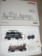 S82  Märklin 46823 Wagenset Holzvergaser mit Traktor LANZ DB