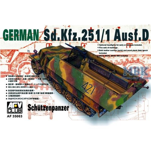 Afv club afv35063 kfz 251 - afv,