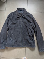 Echtlederjacke Blaugrau Wildleder Lawrence Grey XL Velours 