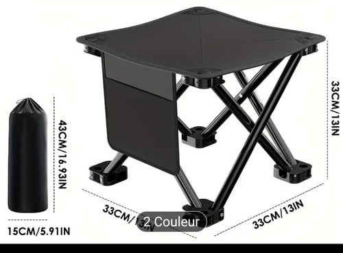 Camping klapphocker 2er set - camping,