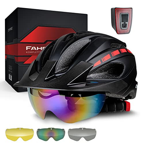 Cypaq fahrradhelm mit visier - fahrradhelm,