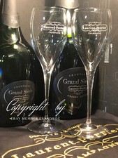4 Gläser LAURENT PERRIER Champagne 0,1l Eichstrich eleganter Glas Typ