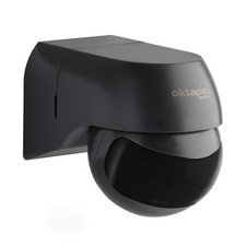 Bewegungsmelder Außen IP44 PIR-Sensor schwenkbar Aufputz anthrazit LED geeignet