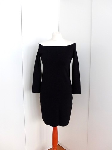 Schwarzes cos strickkleid - schwarzes,