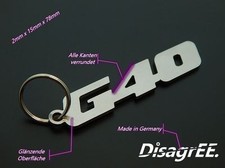 Schlüsselanhänger "G40" - für VW Polo G40 - G Lader  - hochwertiger Edelstahl 