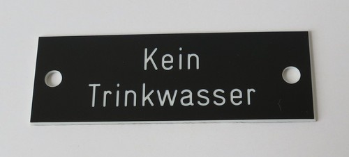 Pvc kunststoff schild - schild, "kein