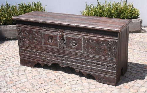 Truhe eiche original barock - eiche,,